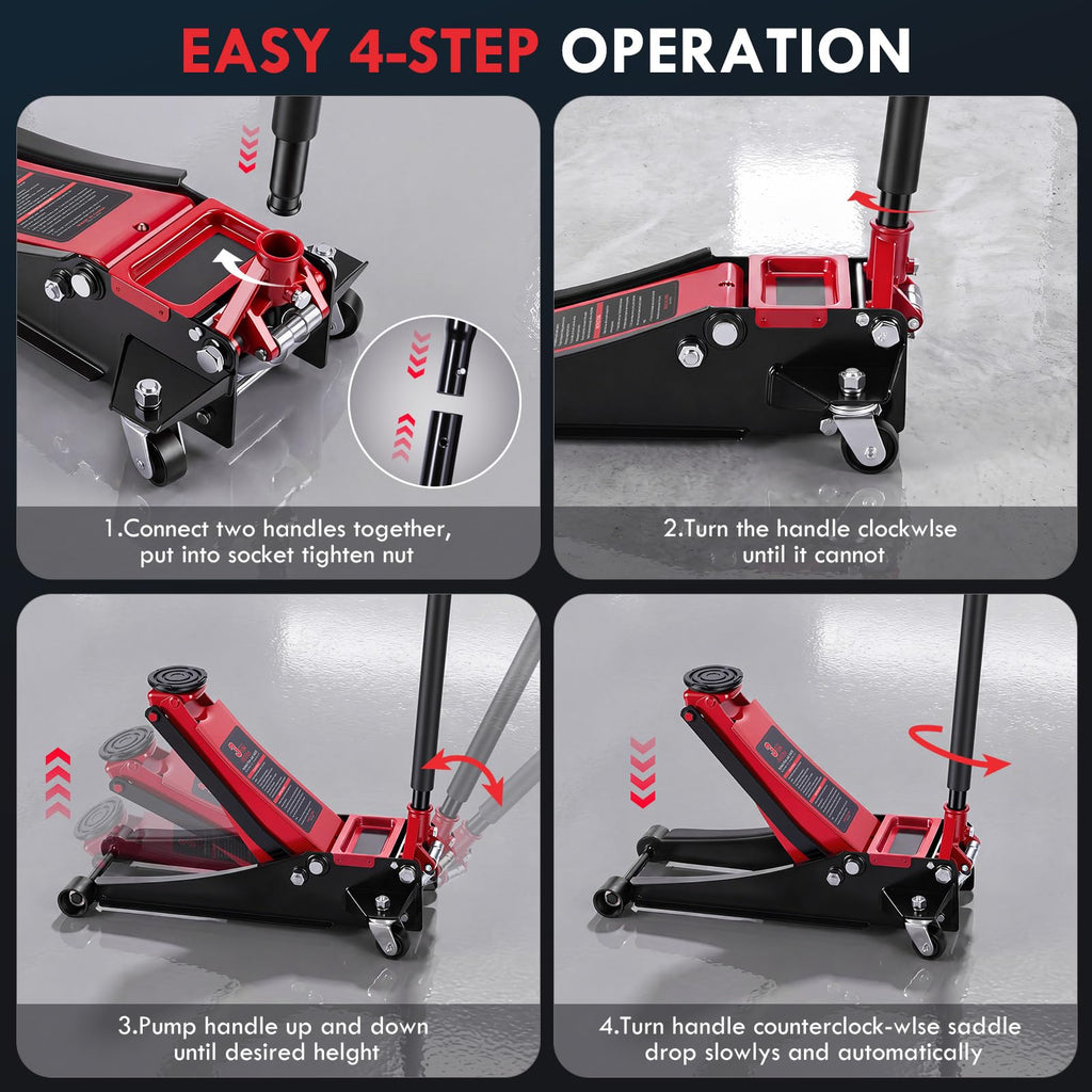 3 Ton Low Profile Hydraulic Floor Jack C38593