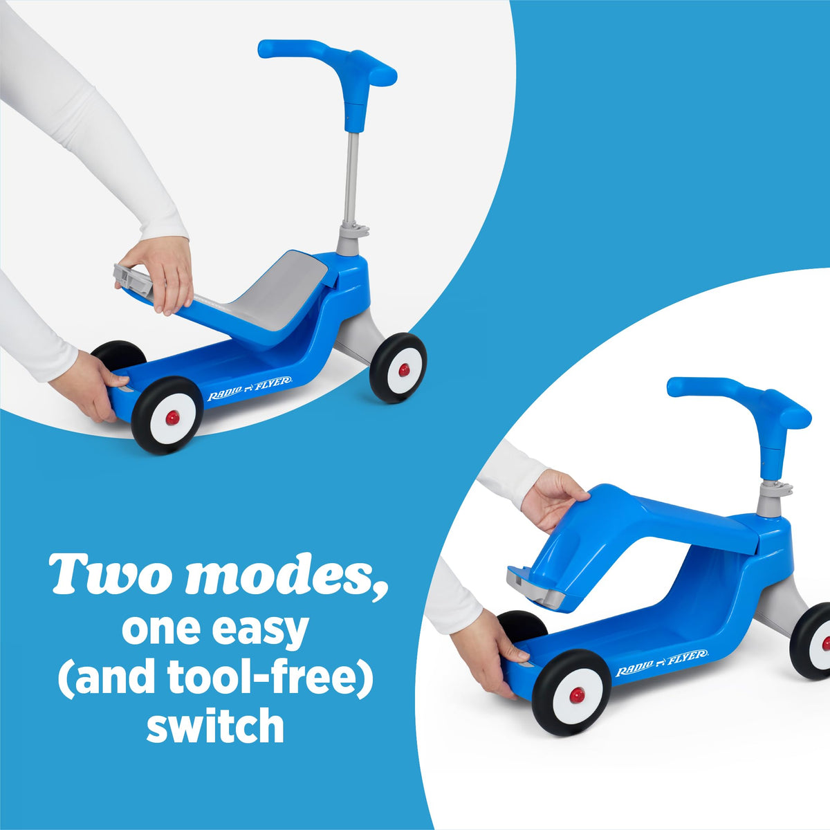 Blue/Red/Pink 4-Wheel Kids Scooter Y66746