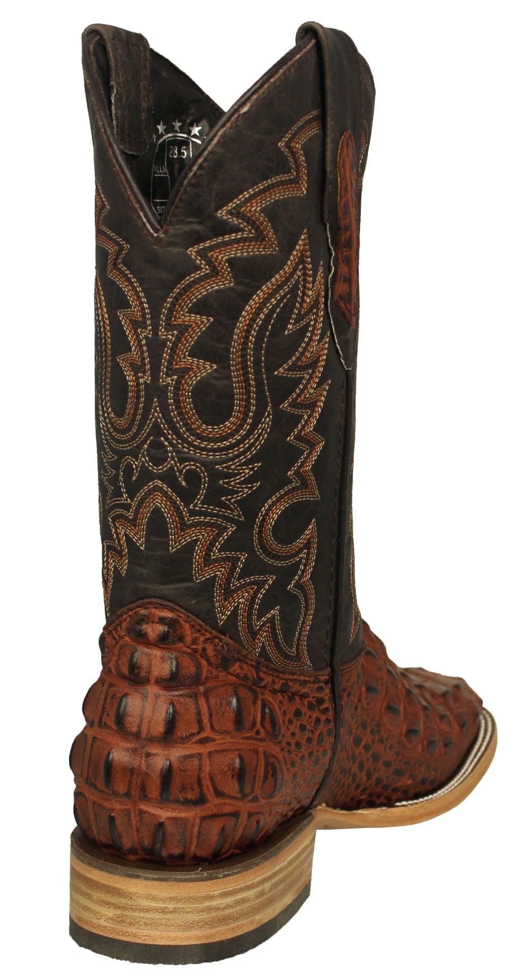 Cognac Leather Cowboy Boots L8895