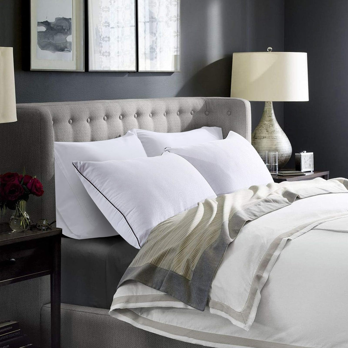 King Size Set of 2 Down Alternative Pillows C829