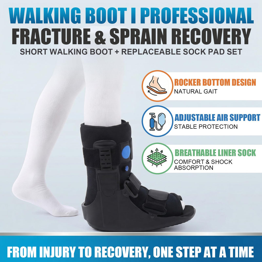 Inflatable Walker Fracture Boot with Replacement Sock Liner (Medium) W534948