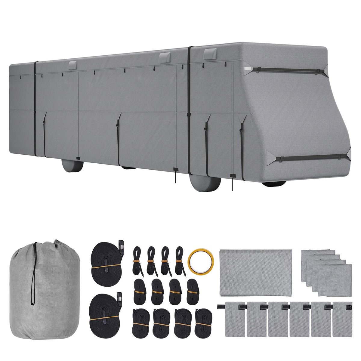 40-43 ft Non-Woven Fabric Waterproof RV Cover with Storage Bag C871