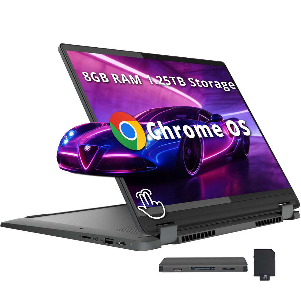 14" WUXGA Touchscreen 2-in-1 Chromebook, Intel Core i5, 8GB, 1.25TB Storage, Gray W651985