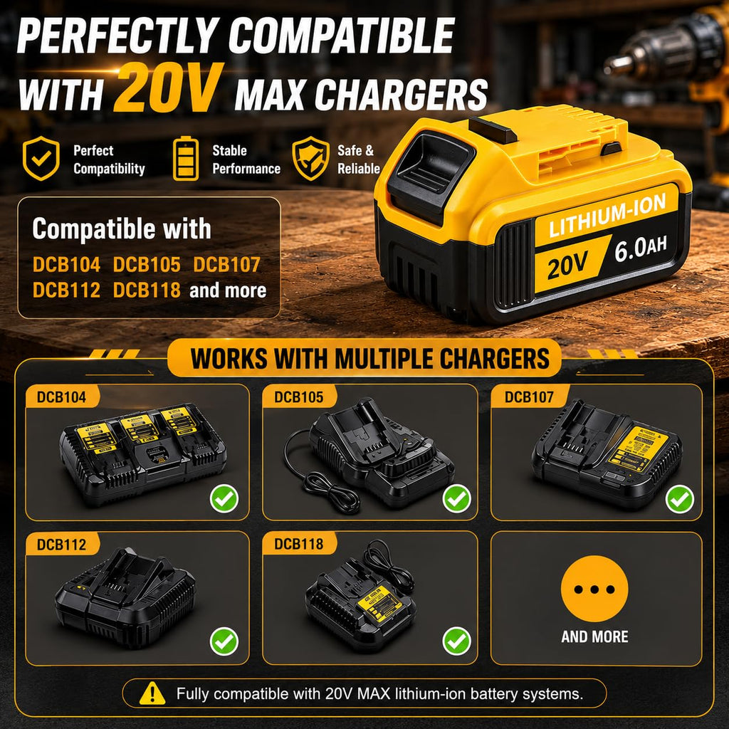 20V MAX Replacement Batteries 2-Pack L2552