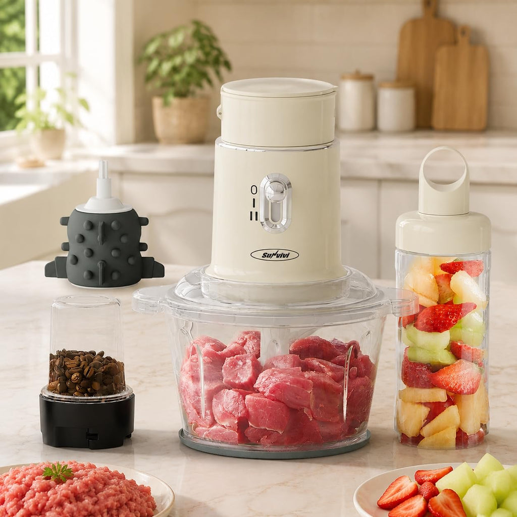 4-in-1 Electric Food Chopper & Small Food Processor I6662