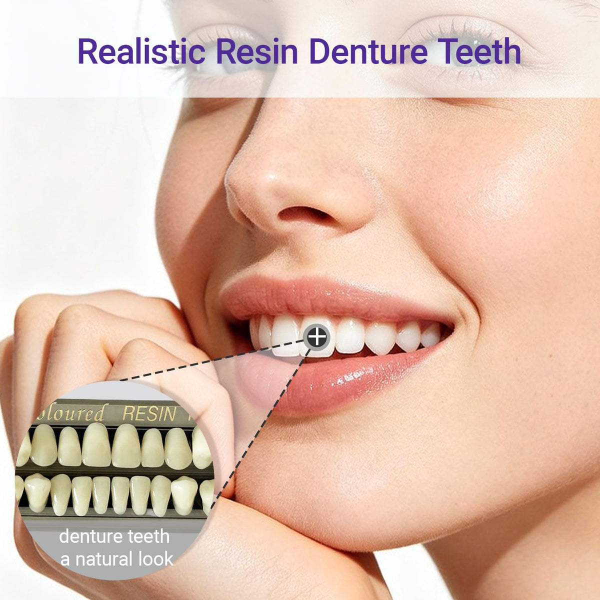 28 Pcs False Teeth Dentures Repair Kit E299