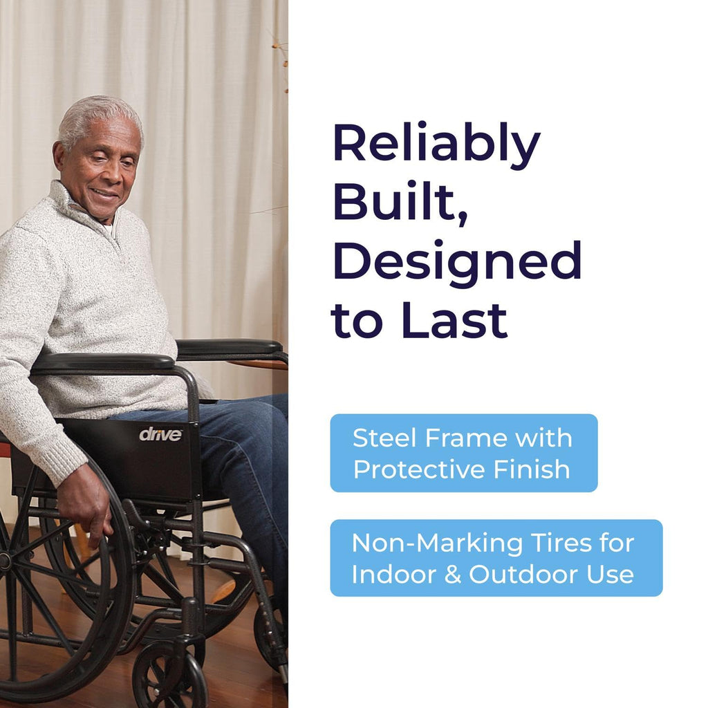 Silver Sport 1 Folding Transport Wheelchair A59557