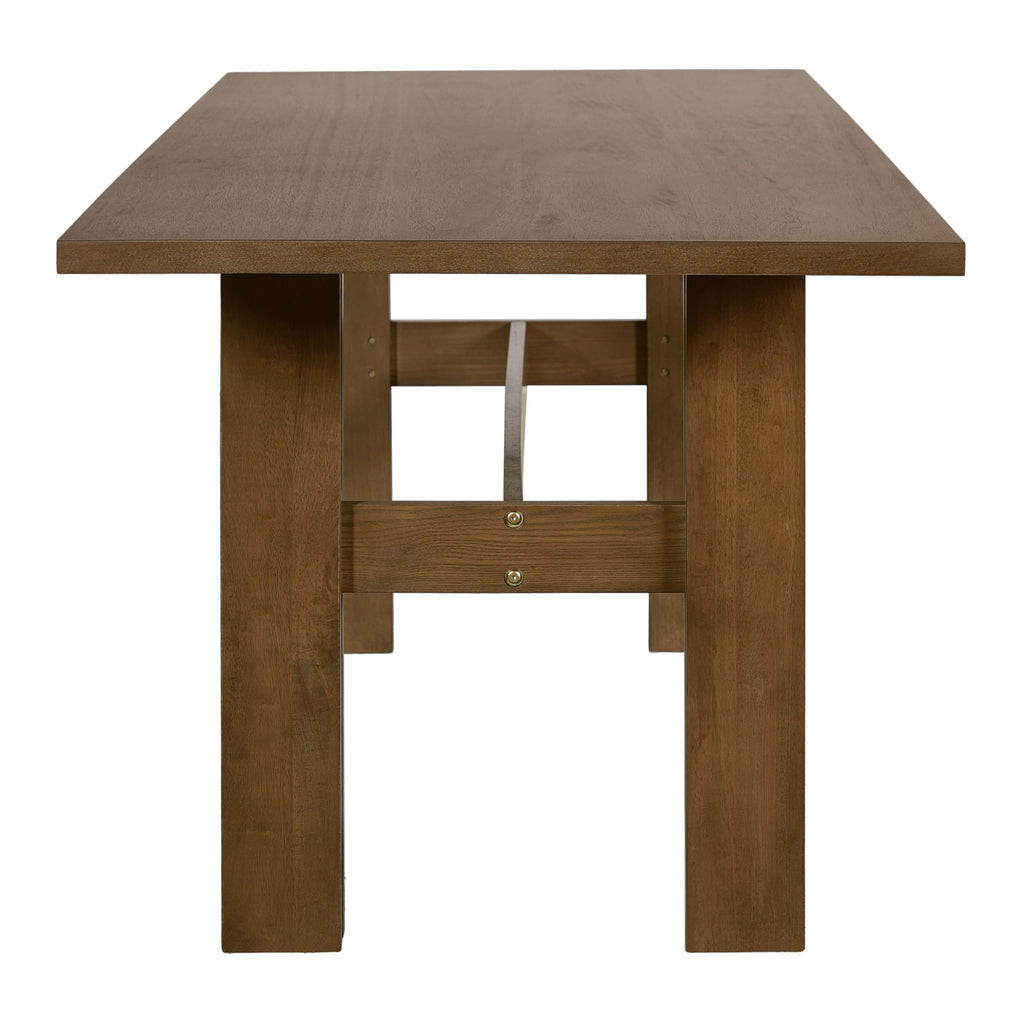 7-Piece Rubber Wood Dining Table Set with Chairs E43990