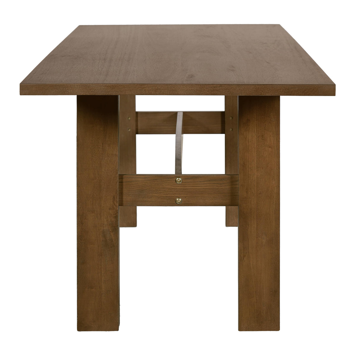 7-Piece Rubber Wood Dining Table Set with Chairs E43990