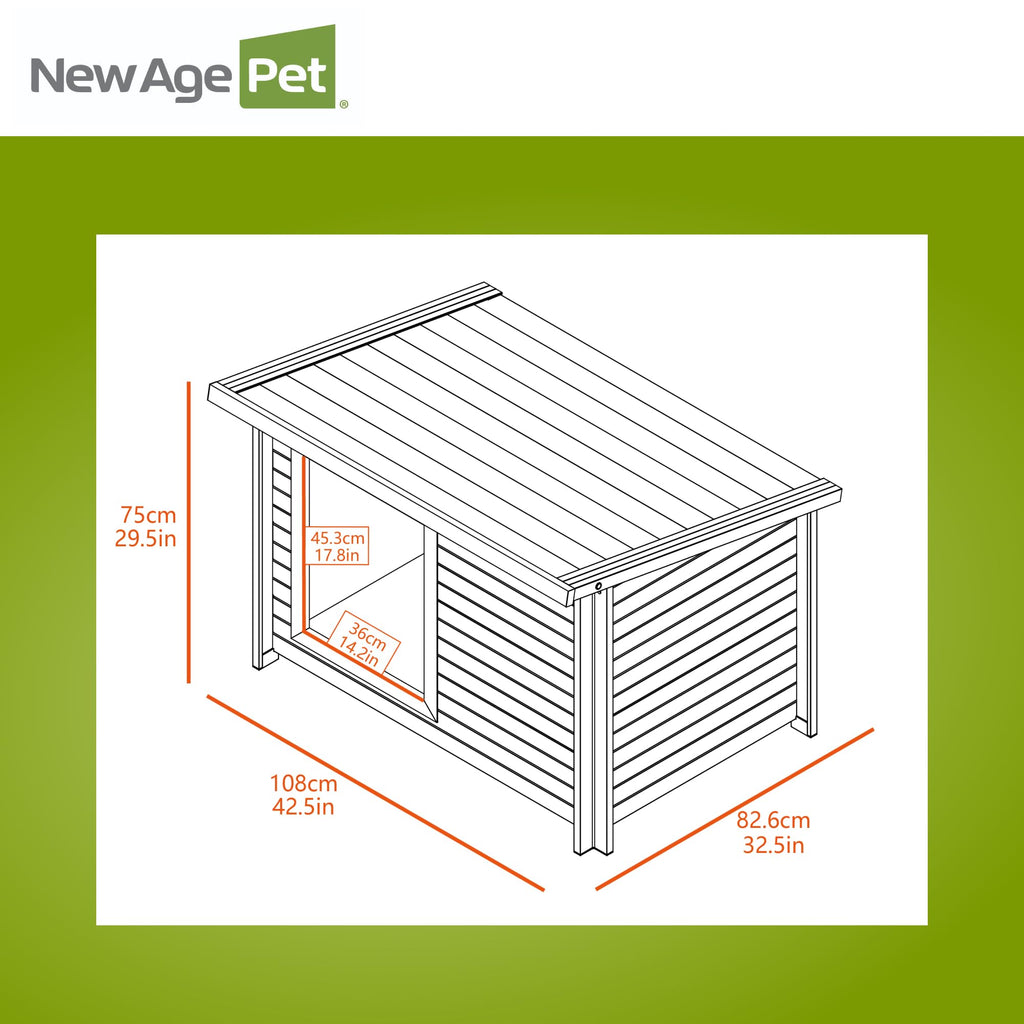 X-Large Grey Dog House T894
