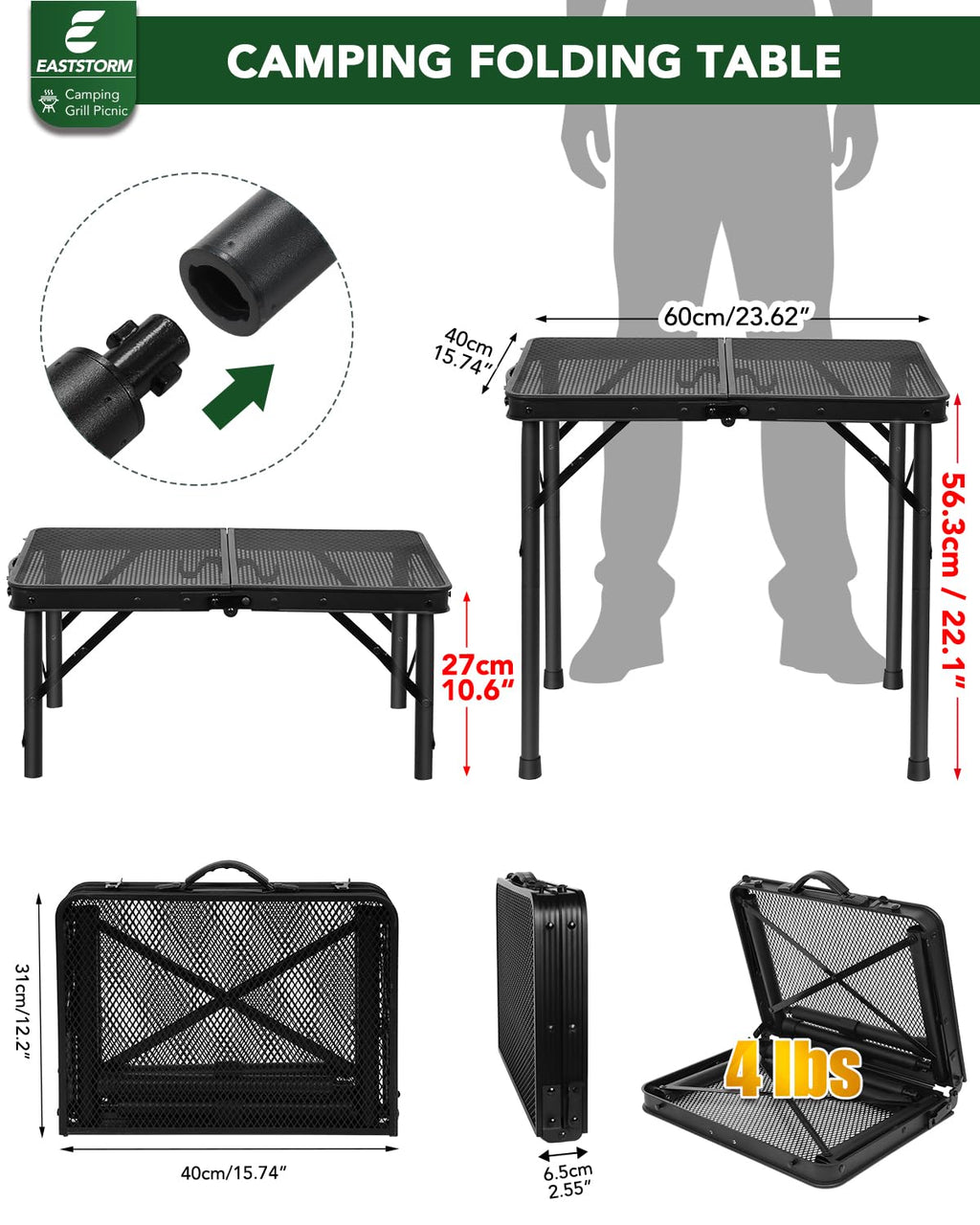 2 Ft Folding Camping Table K7342