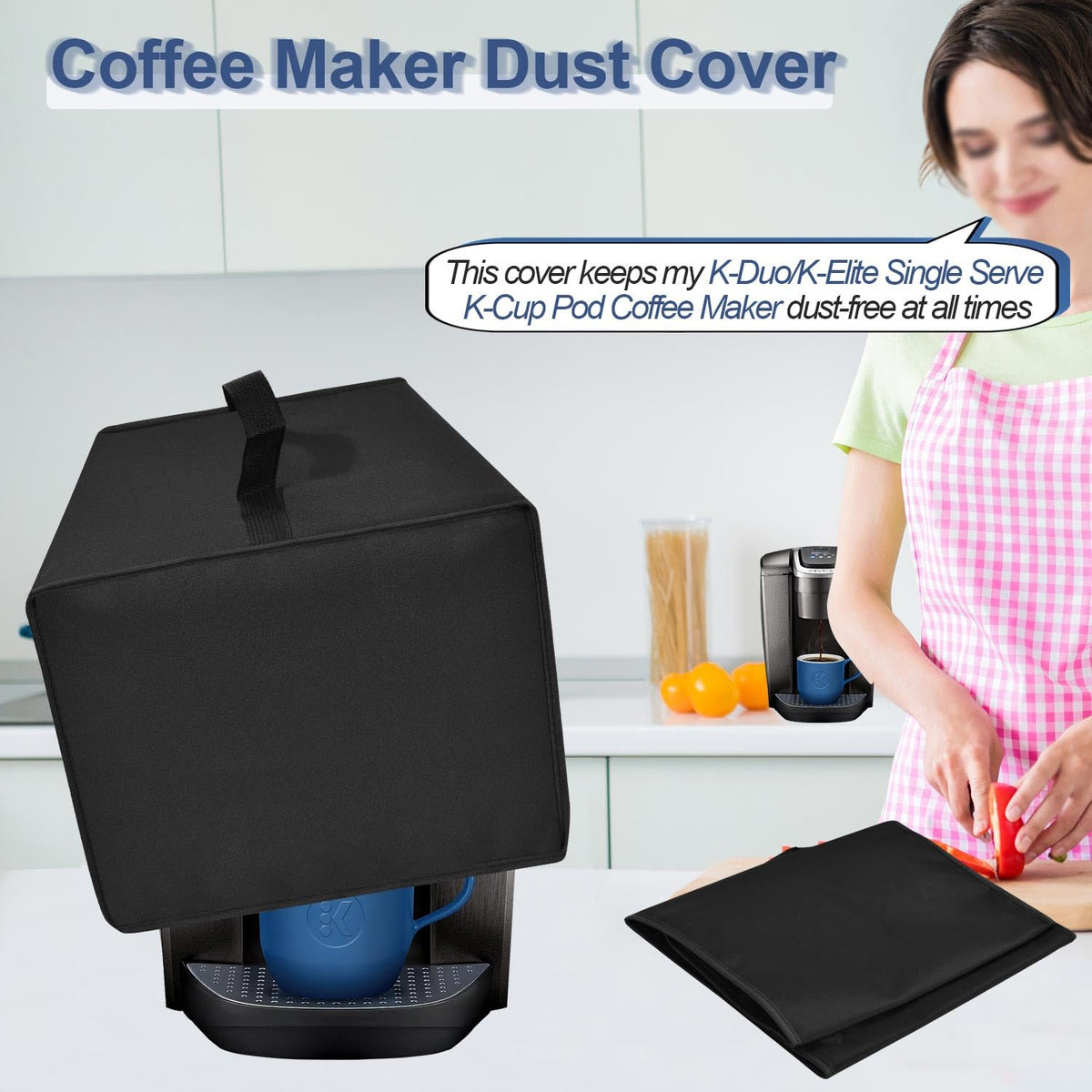 Black Coffee Maker Cover V47904