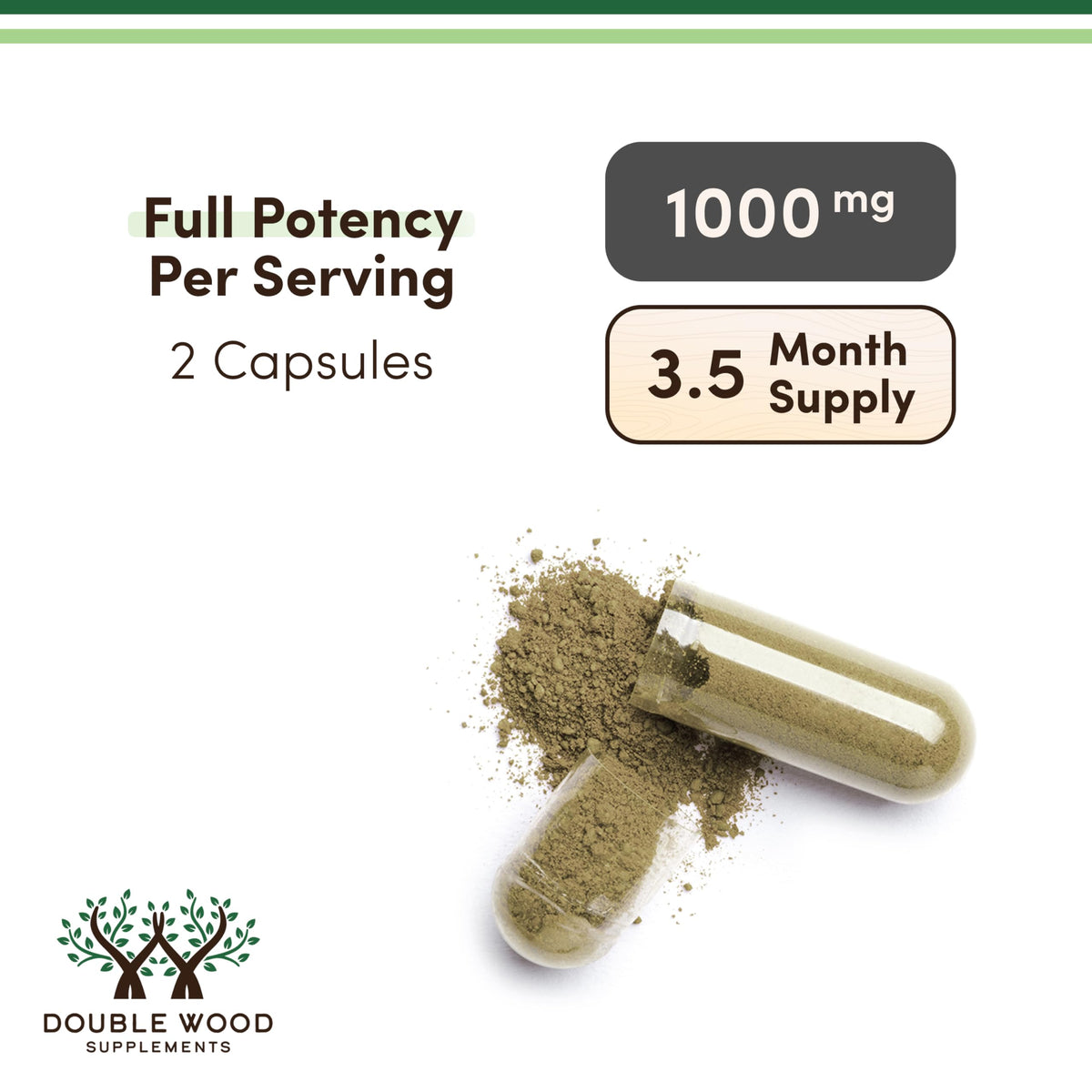 Organic Moringa Leaf 1,000mg 210 Capsules G6259