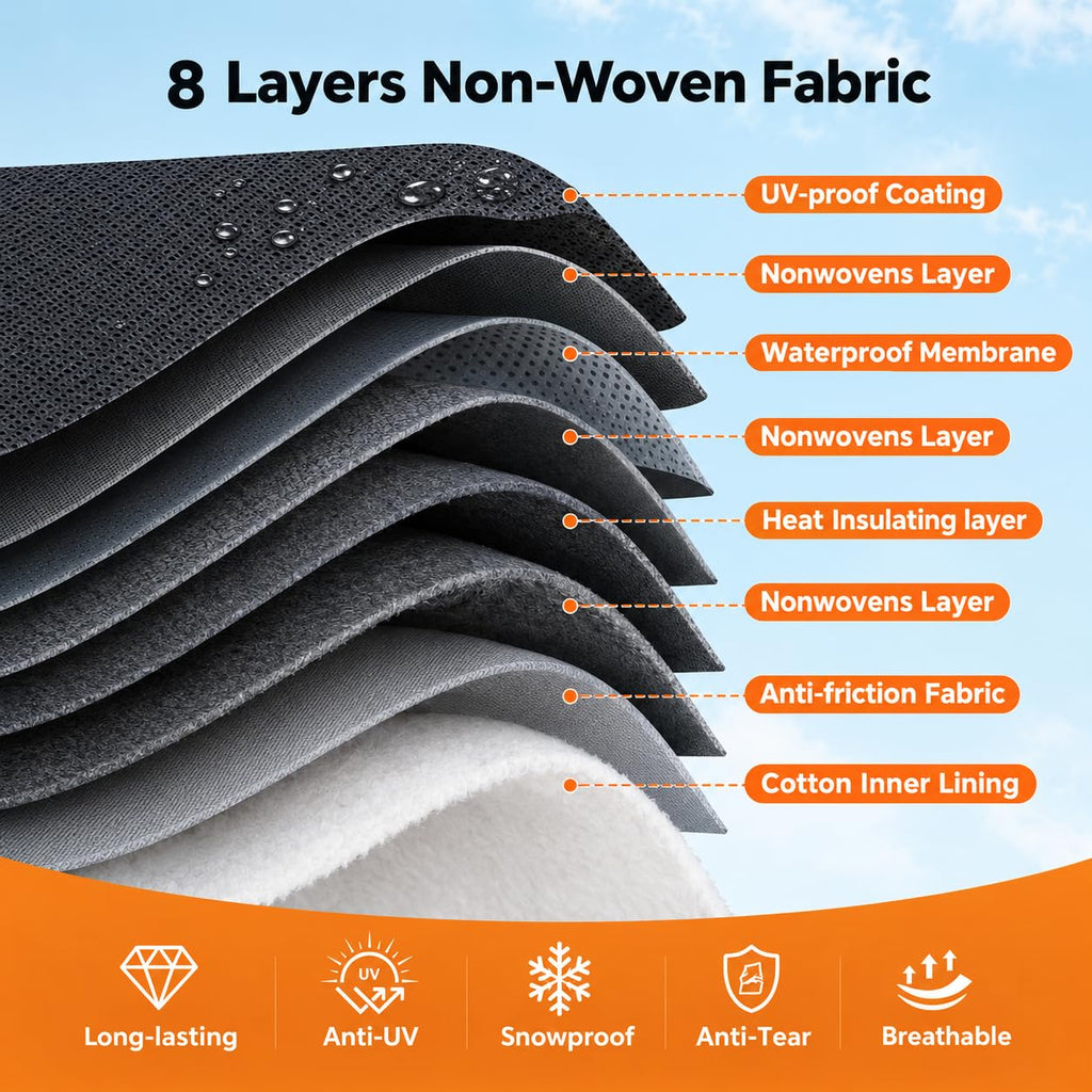 14-16 FT Heavy Duty 8-Layer Camper Cover U199