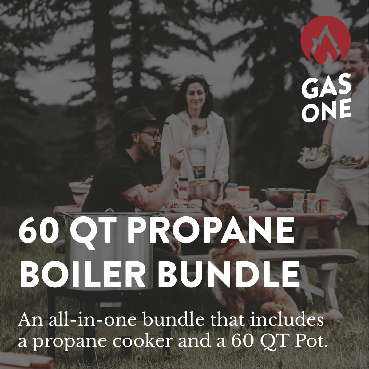 Seafood Boil Kit with Propane Burner and 60Qt Pot with Basket X84694