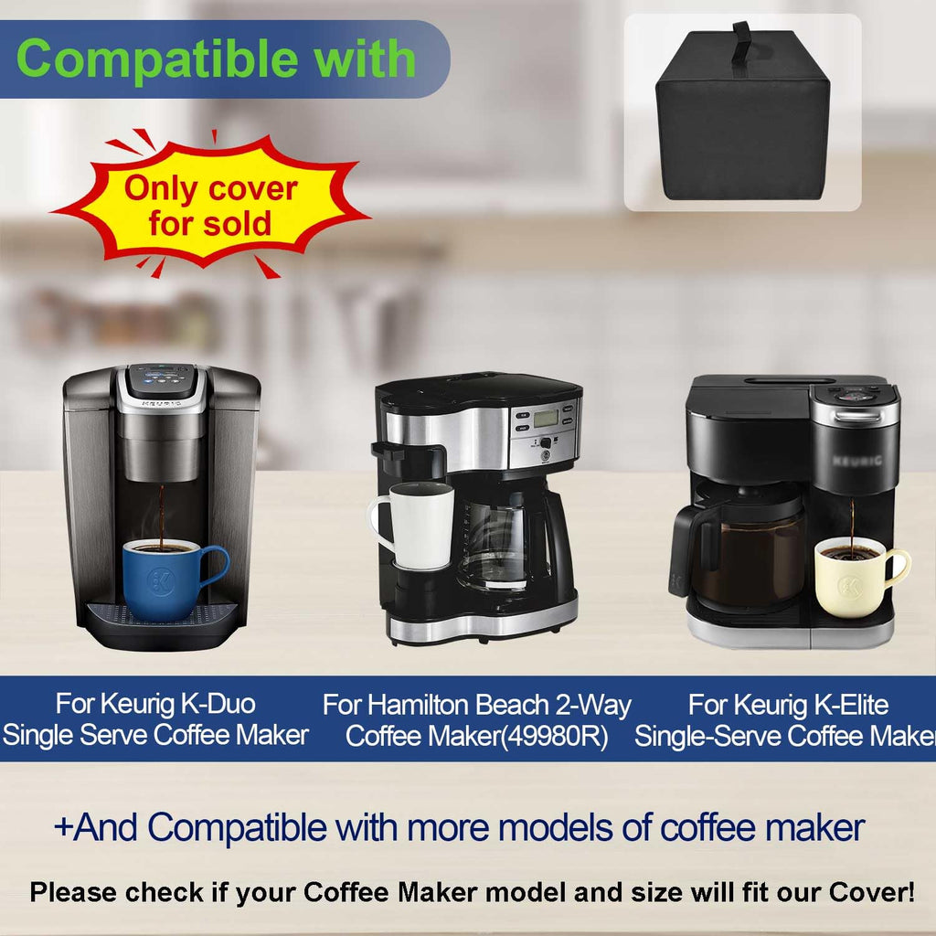 Black Coffee Maker Cover V47904