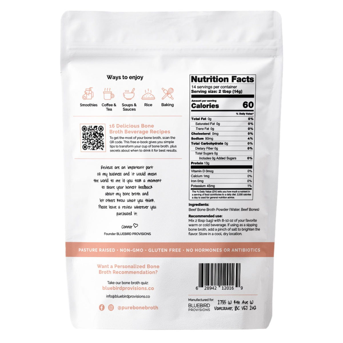 Beef Bone Broth Protein Powder R930