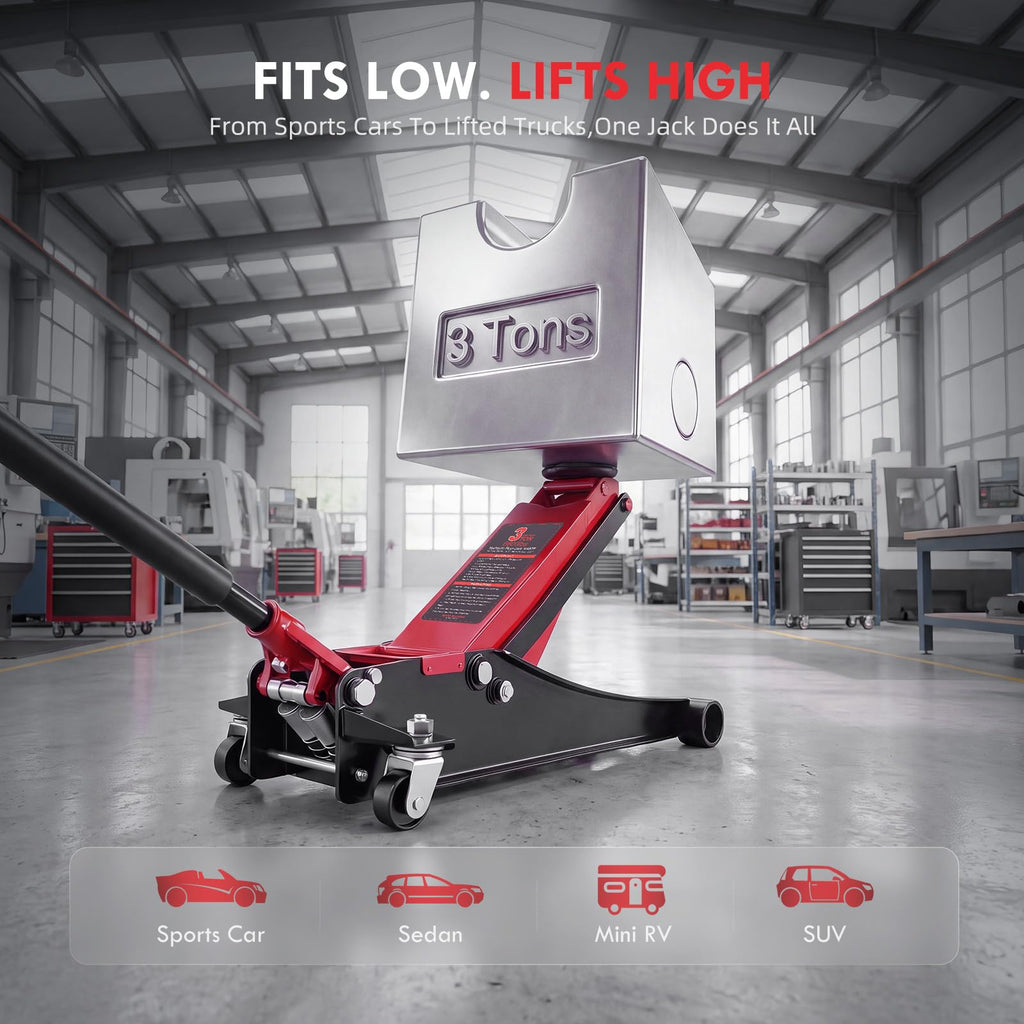 3 Ton Low Profile Hydraulic Floor Jack C38593