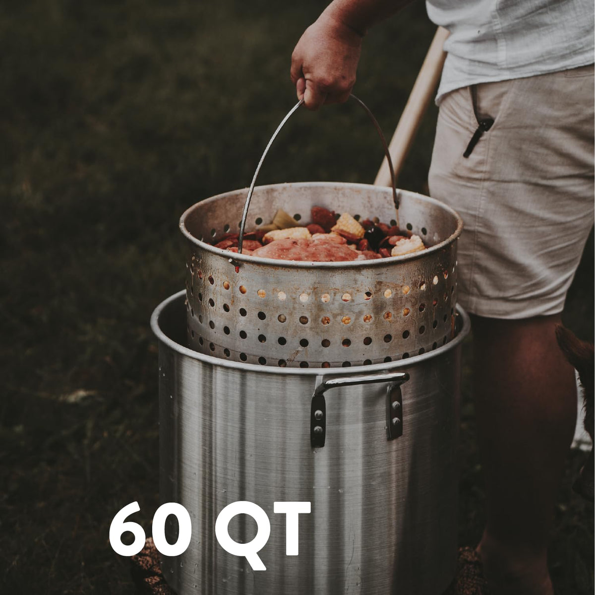 Seafood Boil Kit with Propane Burner and 60Qt Pot with Basket X84694