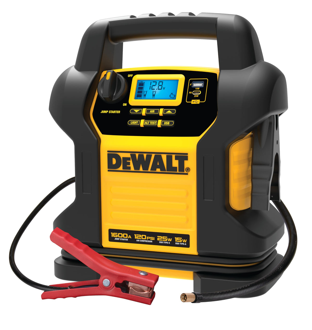 1600 Peak Amp Jump Starter with 120 PSI Air Inflator N286