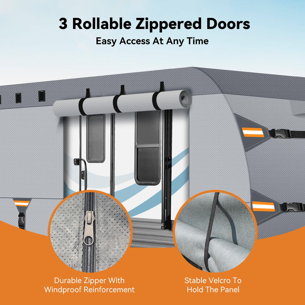 14-16 FT Heavy Duty 8-Layer Camper Cover U199