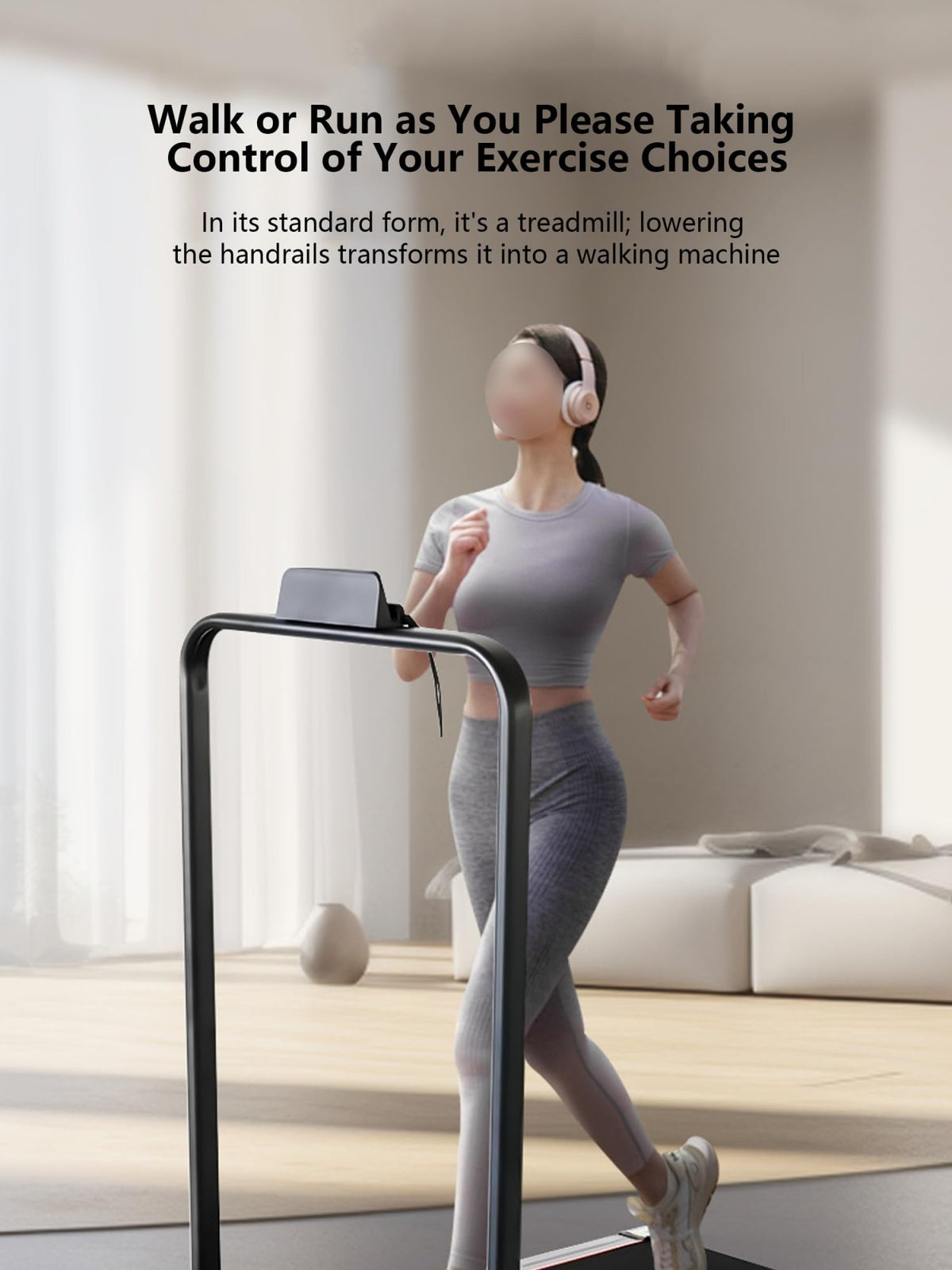 3-in-1 Under Desk Treadmill with Incline P64049