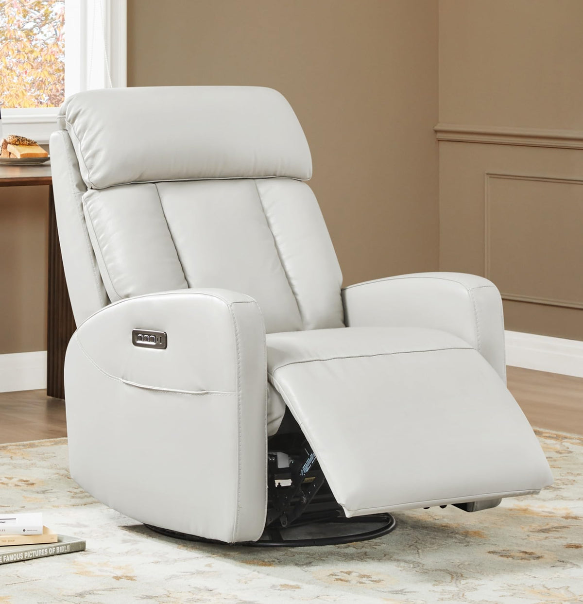 Genuine Leather Power Recliner Chair W5870