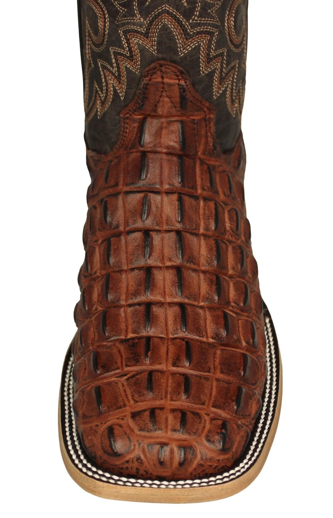 Cognac Leather Cowboy Boots L8895