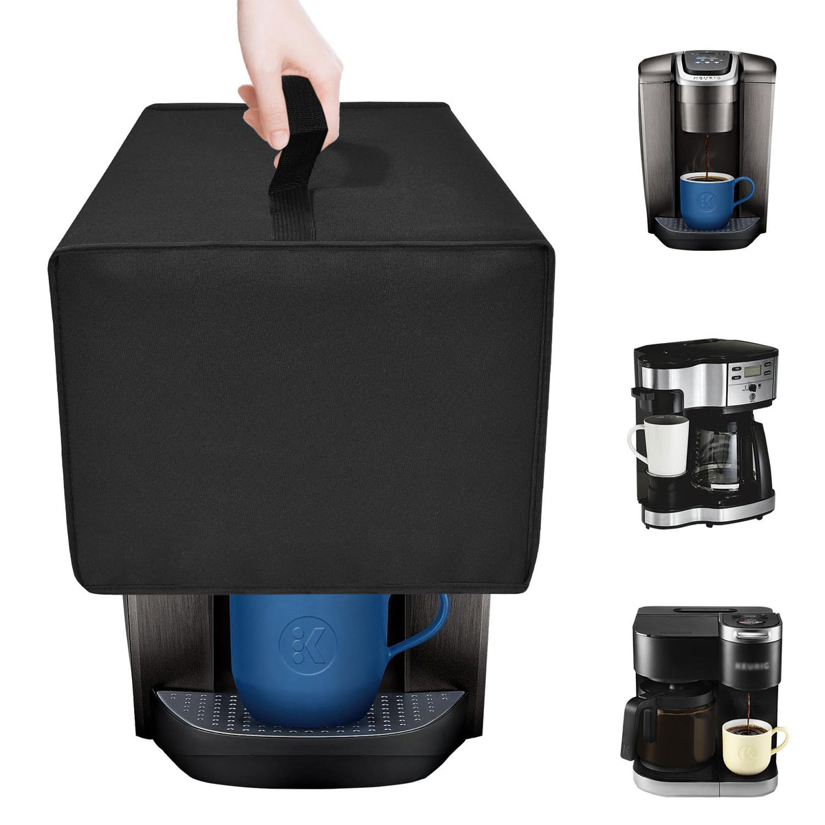 Black Coffee Maker Cover V47904