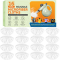 16-Pack Universal Microfiber Cloths, Handheld Steam Cleaner Attachments K3225