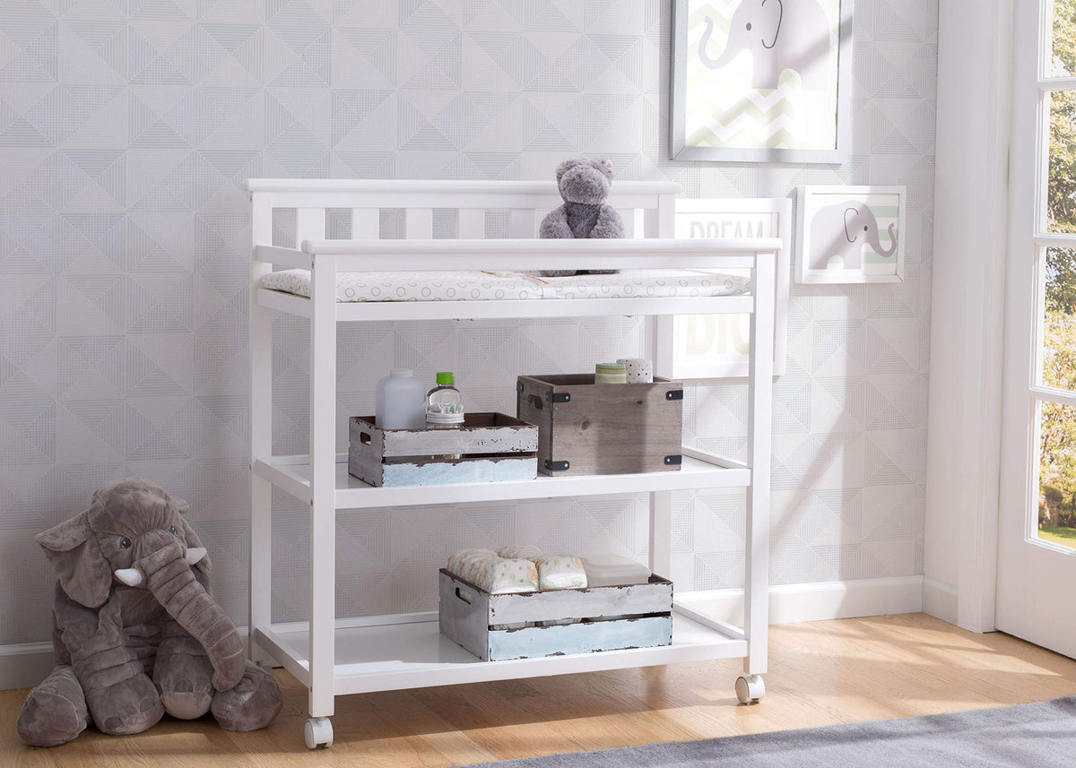 Flat Top Changing Table with Wheels and Changing Pad R991617