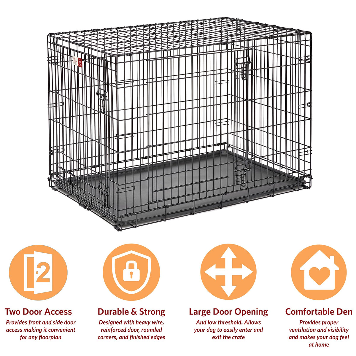 42-Inch Double Door Crate B988