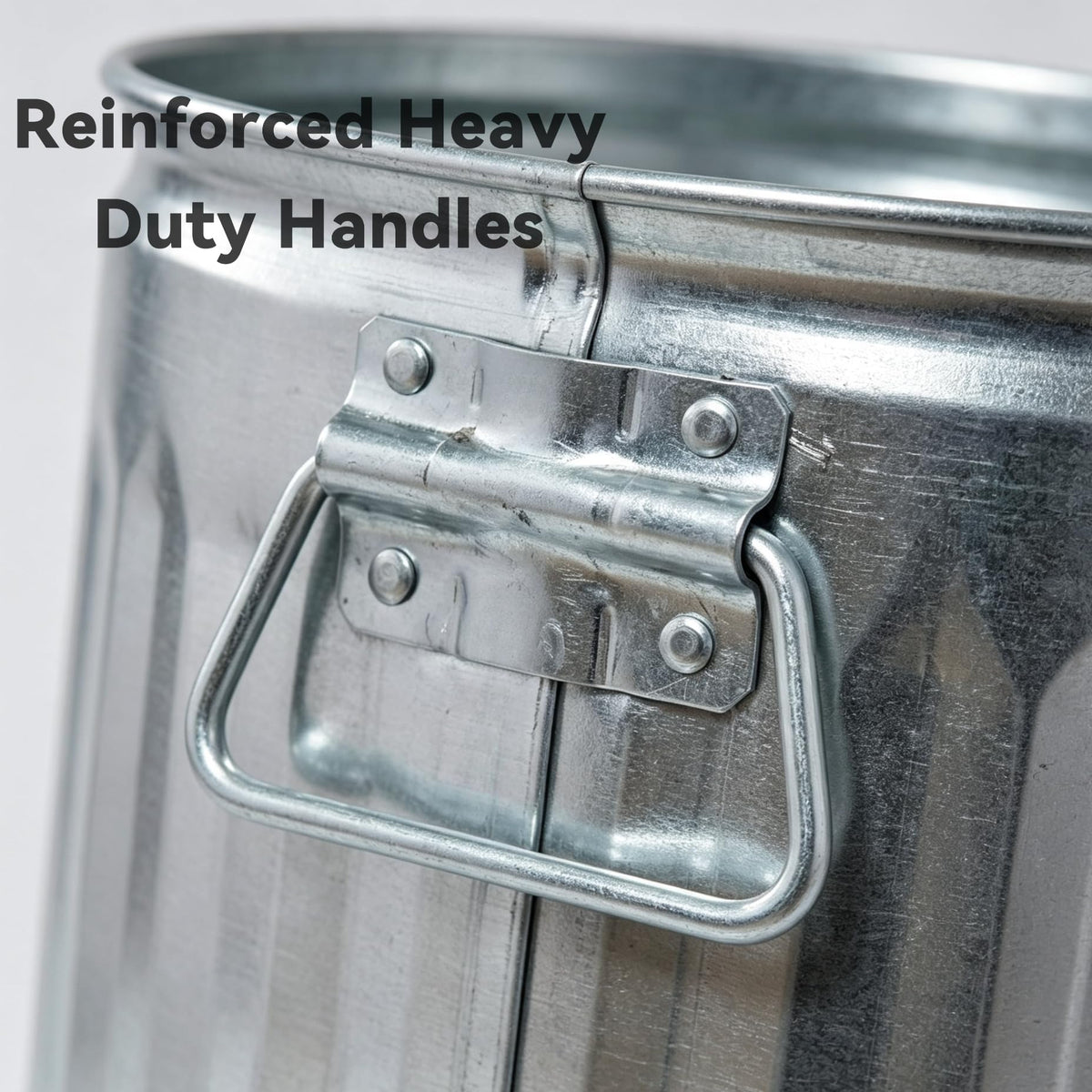 31 Gallon Heavy Duty Galvanized Metal Trash Can with Lid Y6728