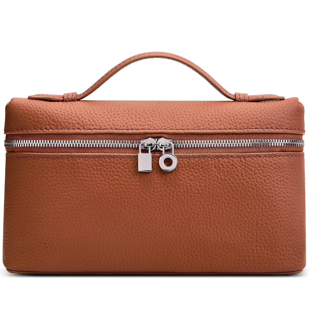Small Genuine Leather Top-Handle Bag Y5939