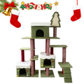 70 Inch Cat Tree with 3 Condos & Climbing Ladder W922