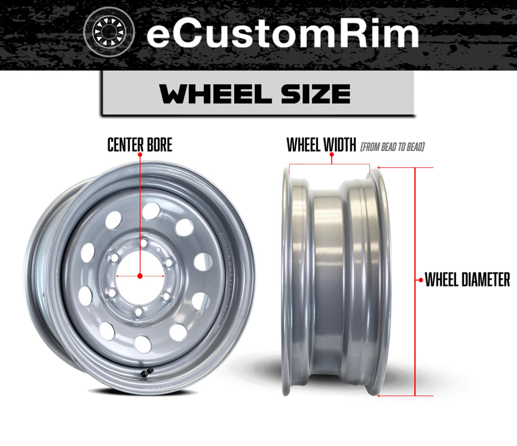 2-Pack 12 Inch Trailer Tire Rim Assembly I2237