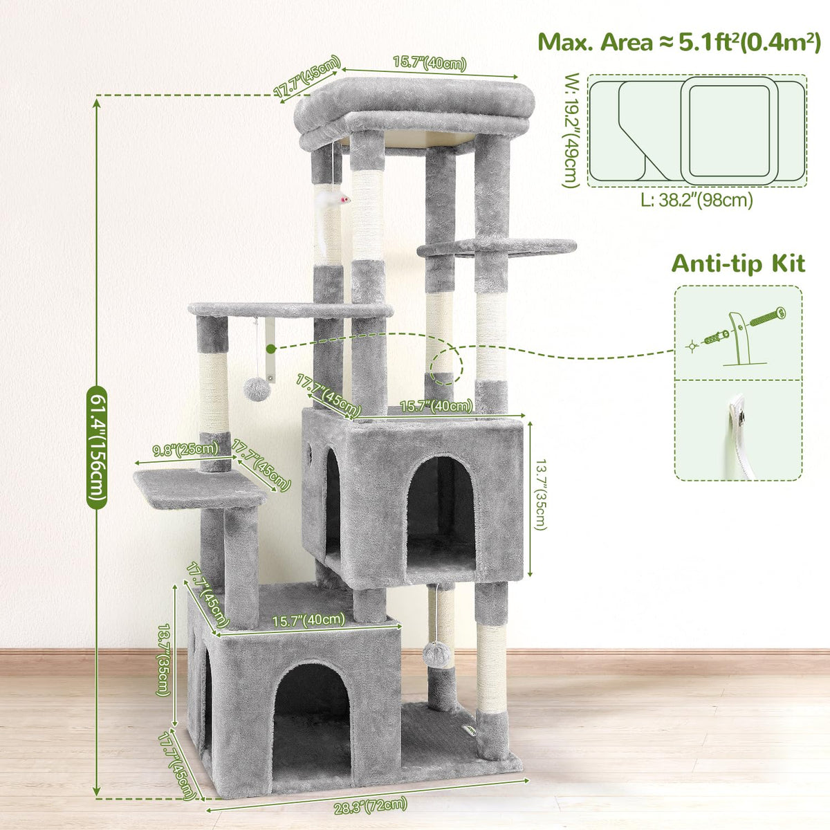 Light Grey Cat Tree O44448