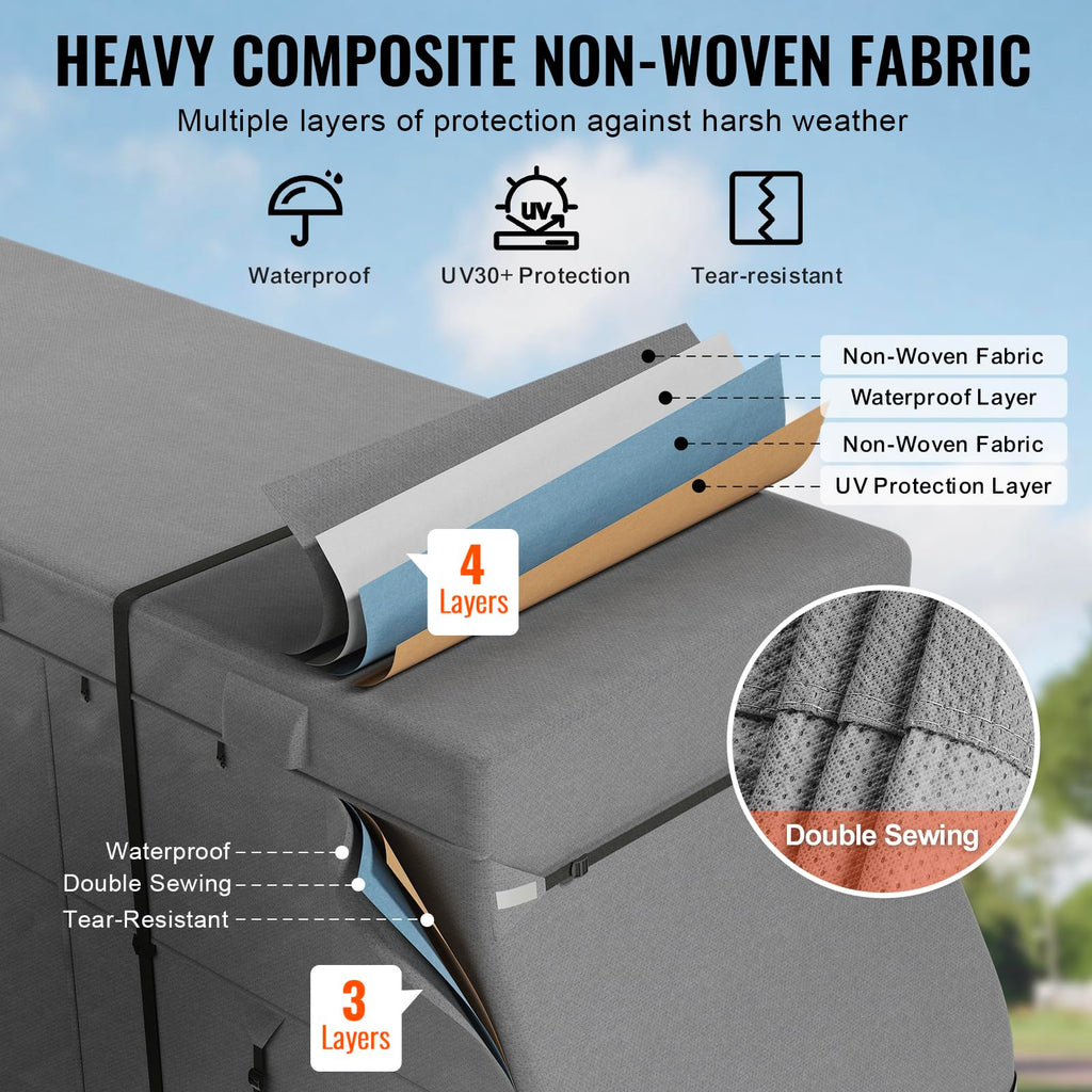 40-43 ft Non-Woven Fabric Waterproof RV Cover with Storage Bag C871