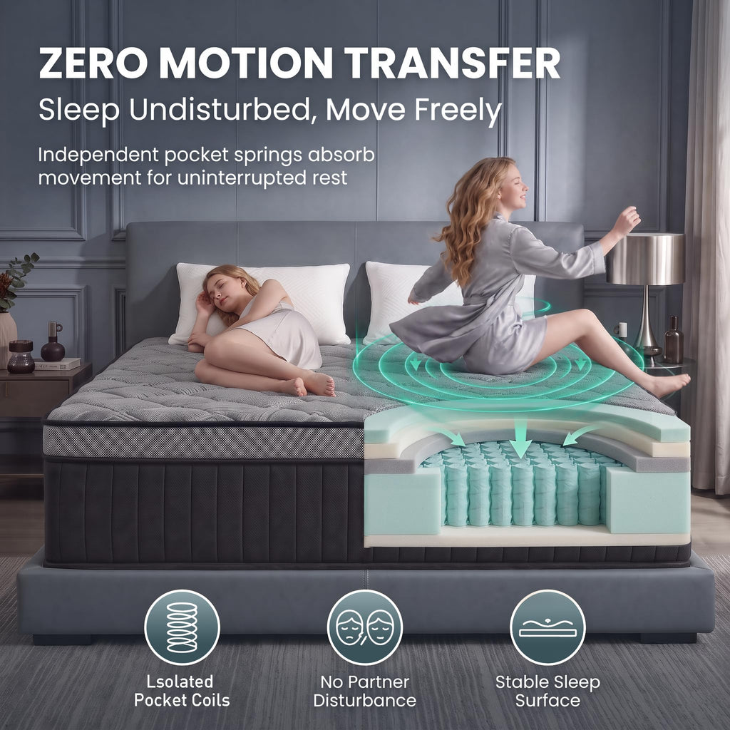 Full Size 12 Inch Hybrid Mattress D729