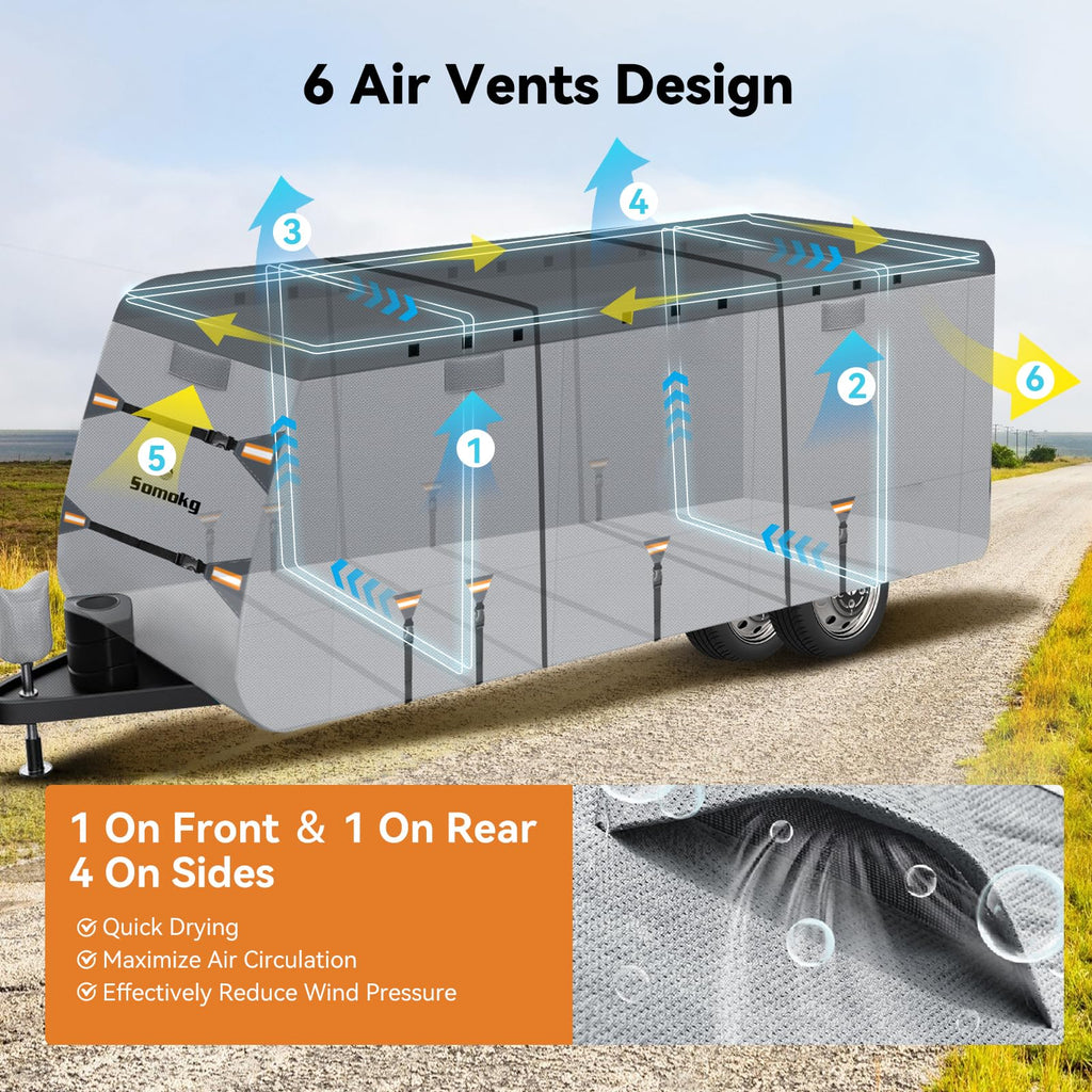14-16 FT Heavy Duty 8-Layer Camper Cover U199
