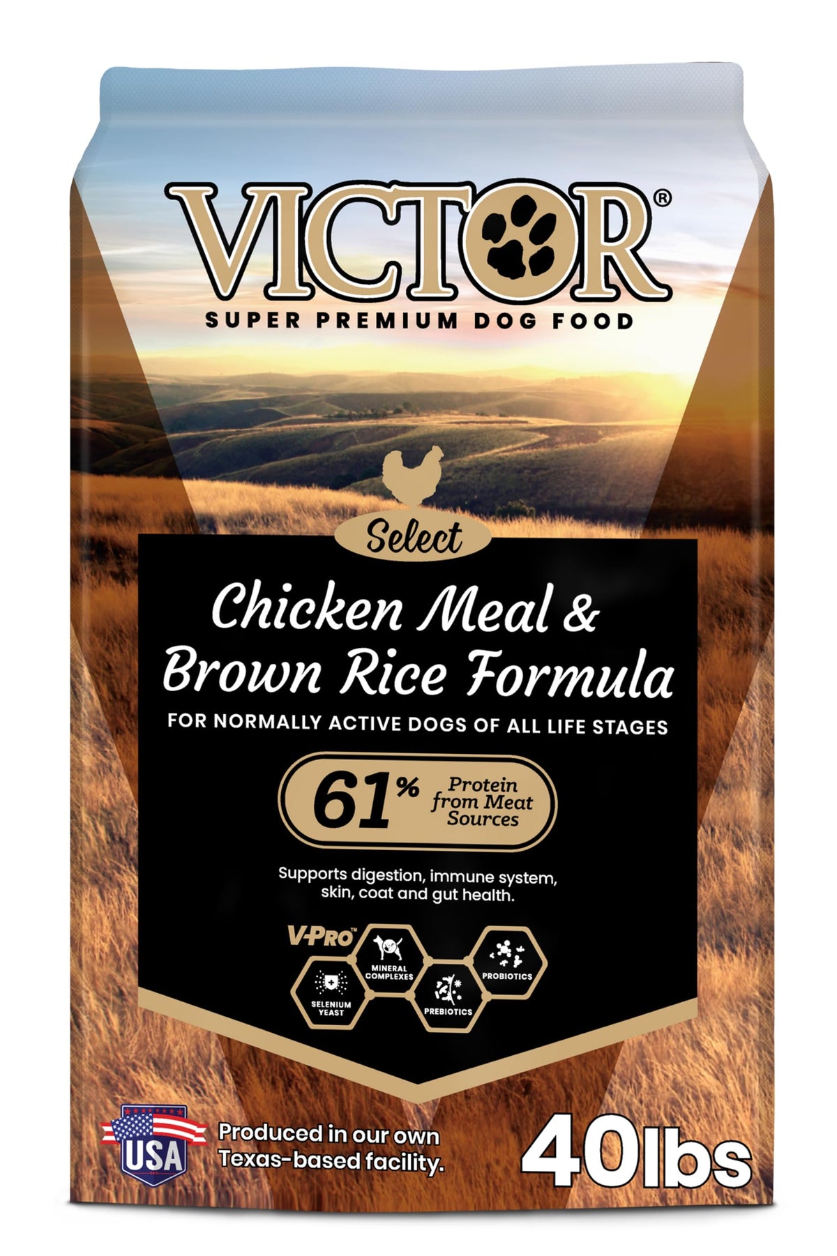 Chicken Meal & Brown Rice Formula Dry Dog Food, 40 lb E18624