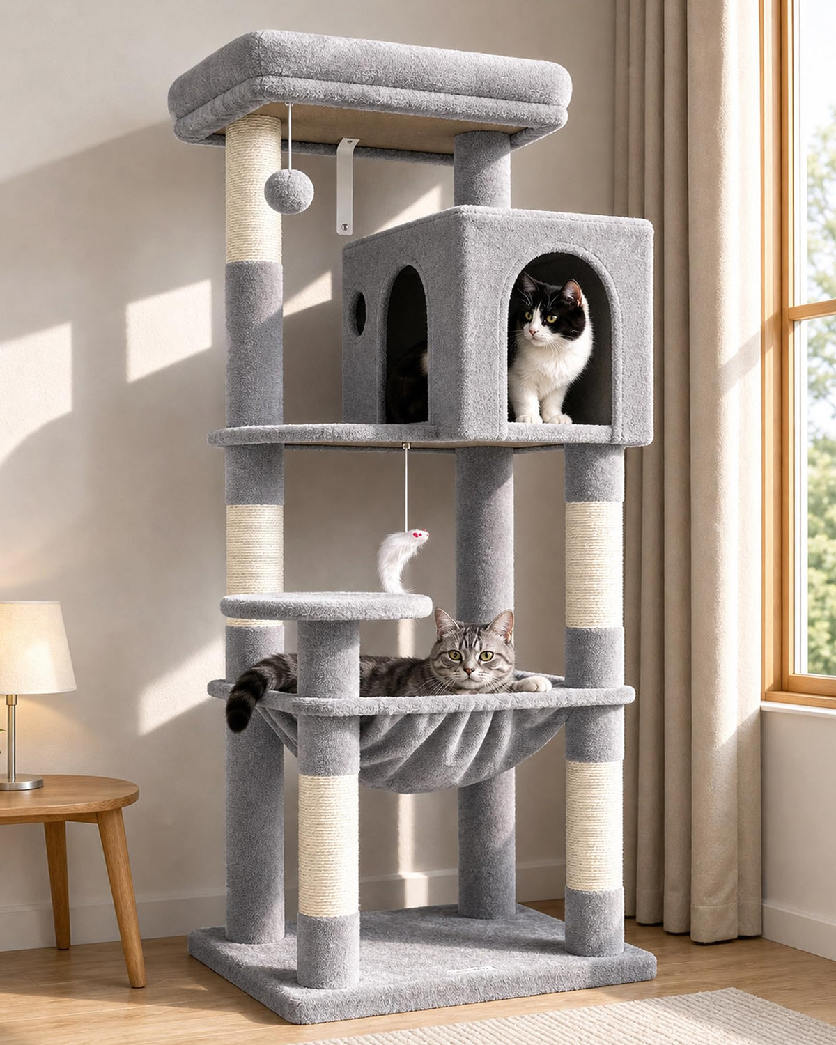 Cat Tree Tower with Scratching Post Q94626