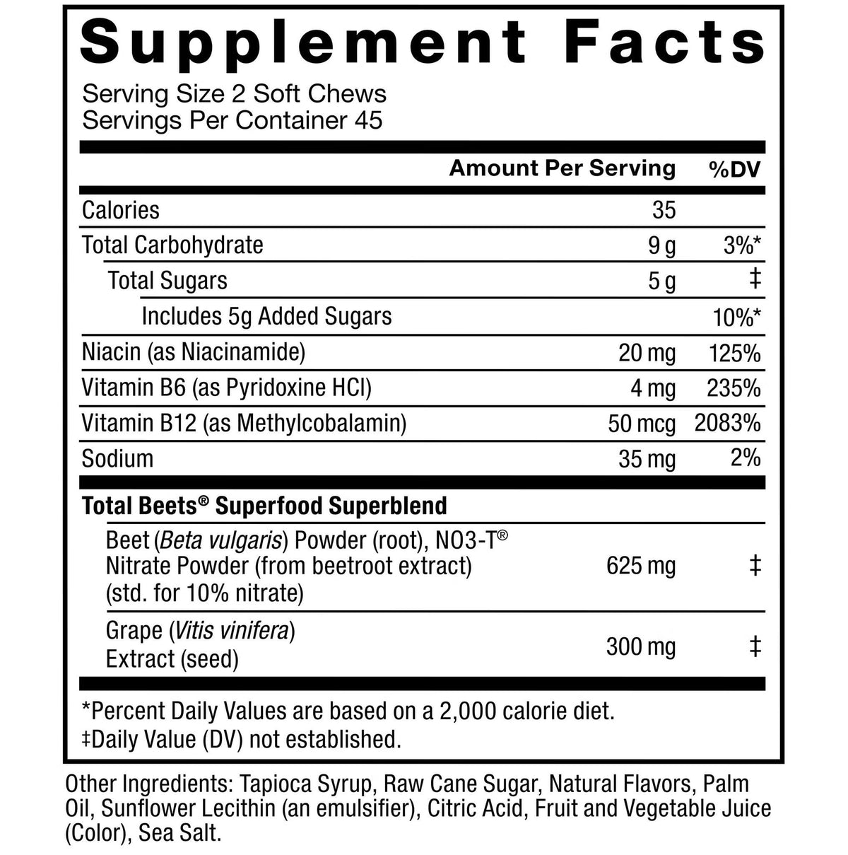 Berry Flavor 90 Count 2 Pack Soft Chew Dietary Supplement S94759