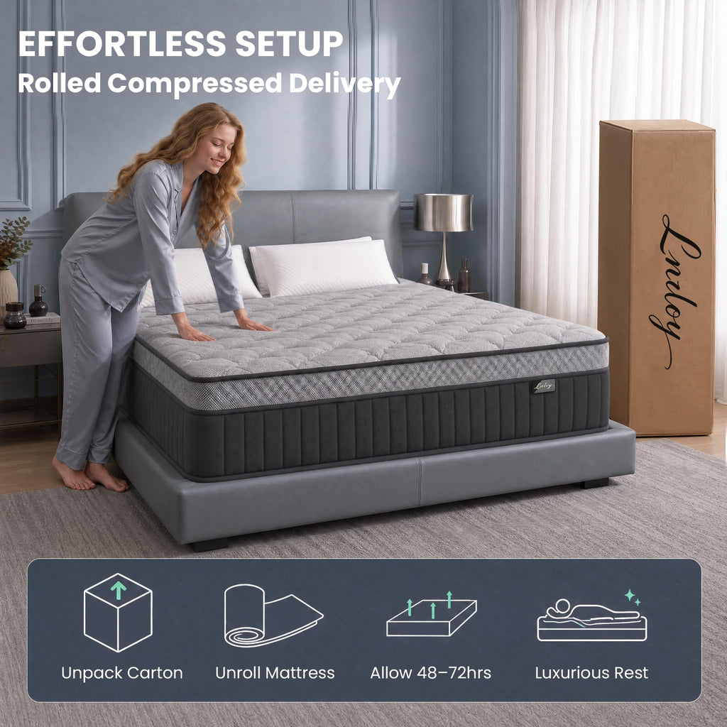 Full Size 12 Inch Hybrid Mattress D729