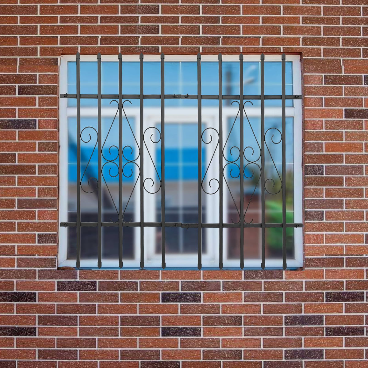 Window Security Bars Rust Resistant 24 x 36in Z93226