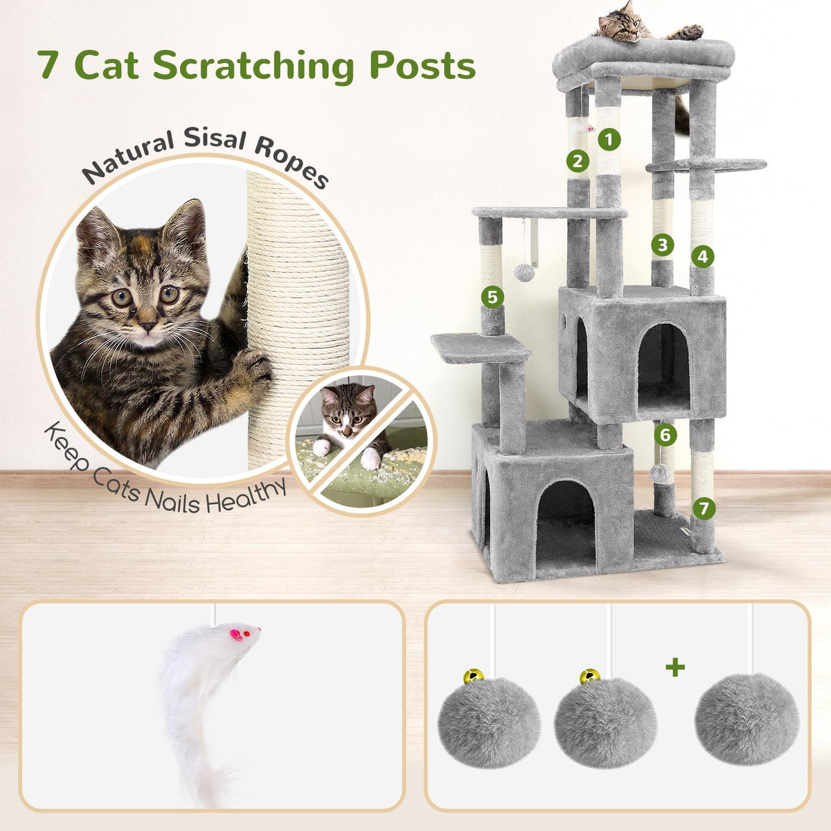Light Grey Cat Tree O44448