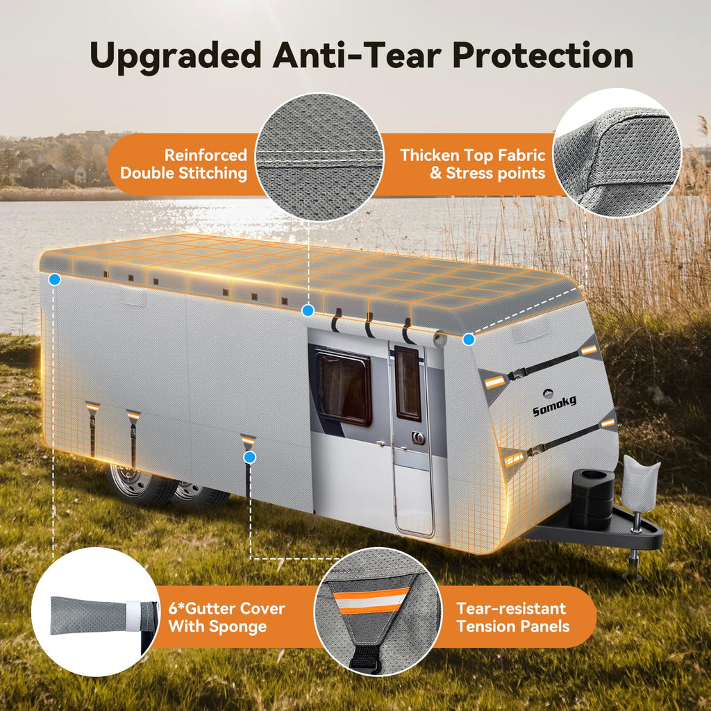 14-16 FT Heavy Duty 8-Layer Camper Cover U199