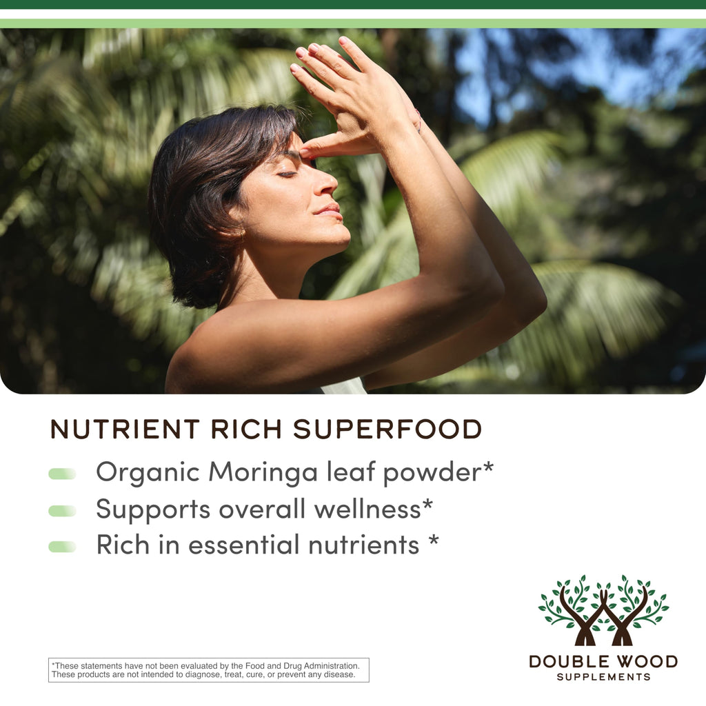 Organic Moringa Leaf 1,000mg 210 Capsules G6259