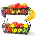 2-Tier Countertop Fruit Basket Bowl Storage Y487530