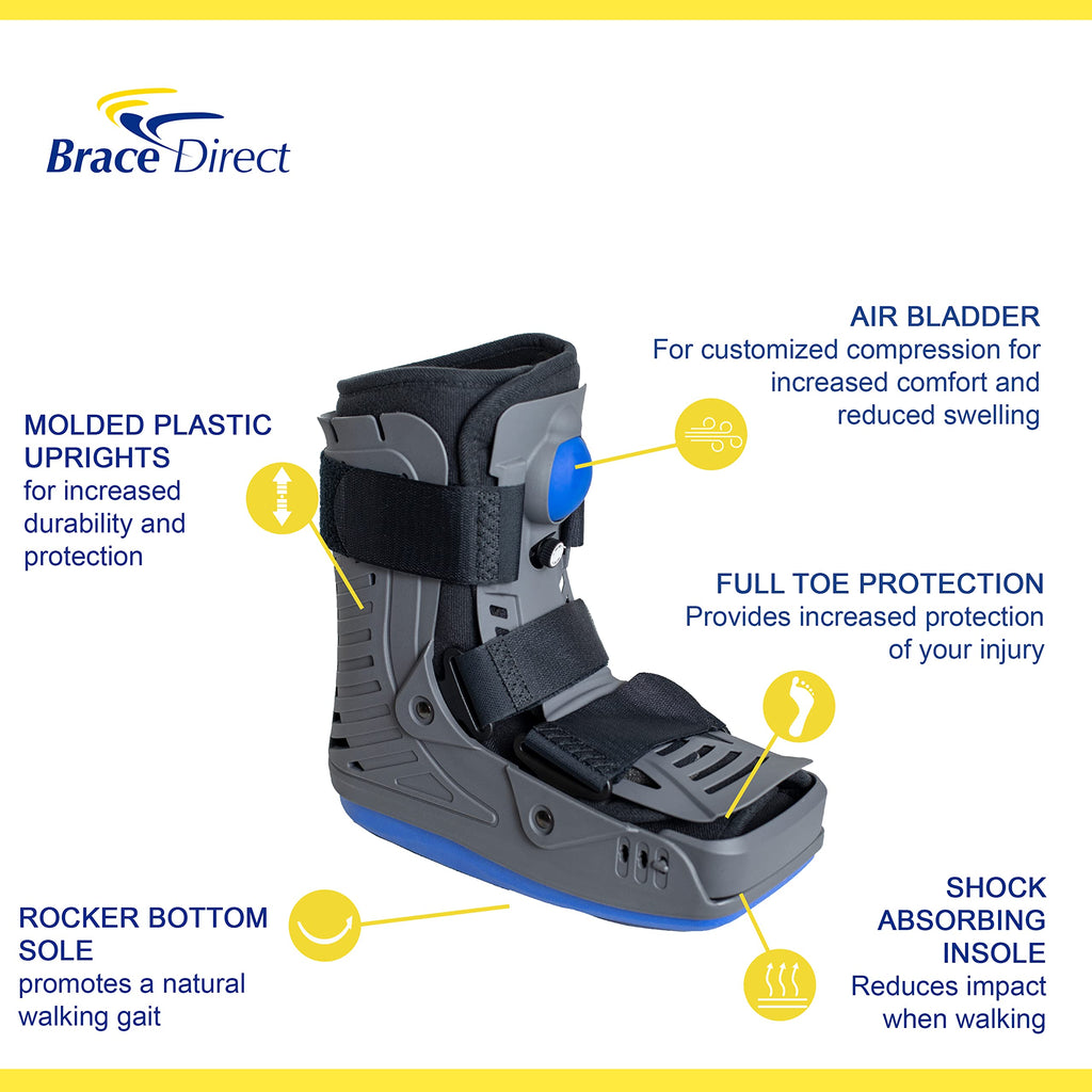 Lightweight Short Air Walking Boot with Toe Guard W7408